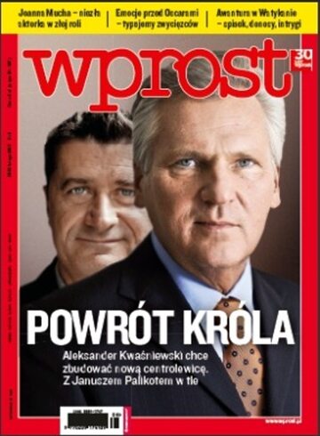Okładka tygodnika WPROST: 8/2012