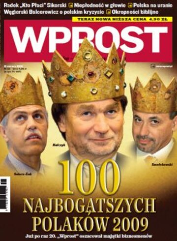 Okładka tygodnika WPROST: 25/2009