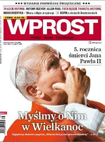 Okładka tygodnika WPROST: 14/2010